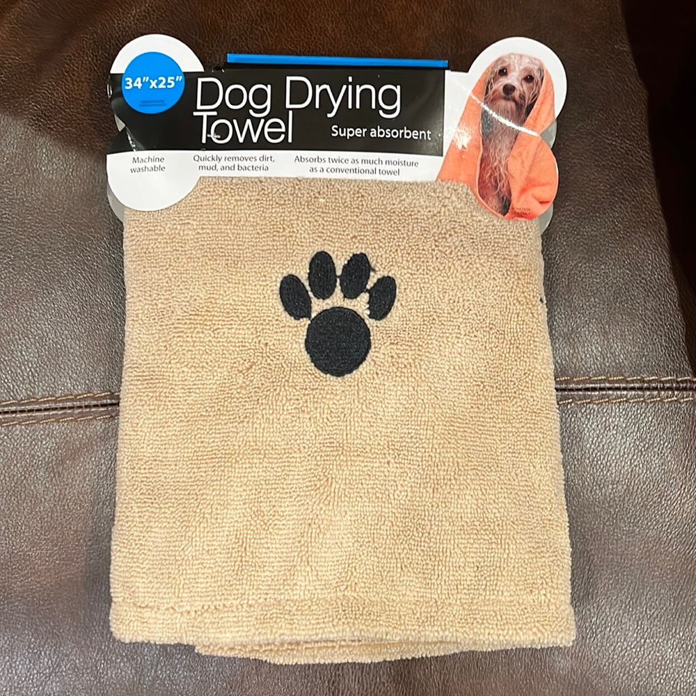 Dog drying towel NWT